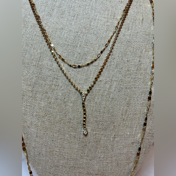 Stella&Dot Gold Plated Layering Necklace - Like New/Never Worn/Display Only - Picture 2 of 3